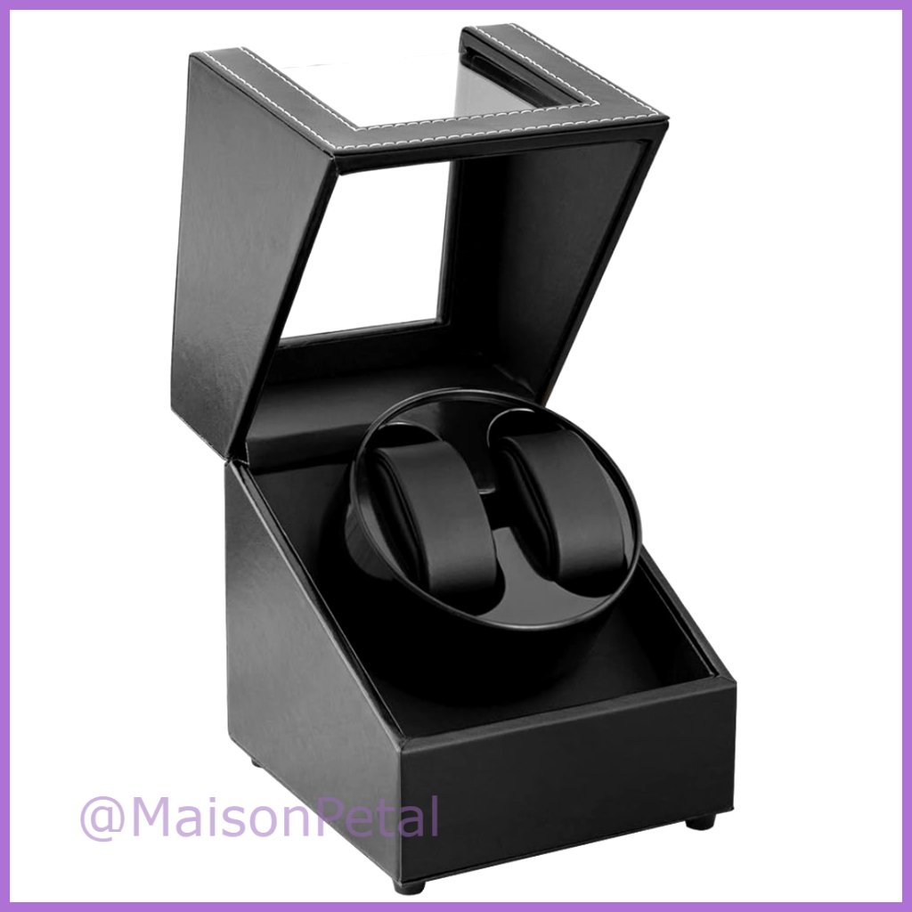 Automatic Watch Winder Box With Quiet Japanese Motor Pu Leather